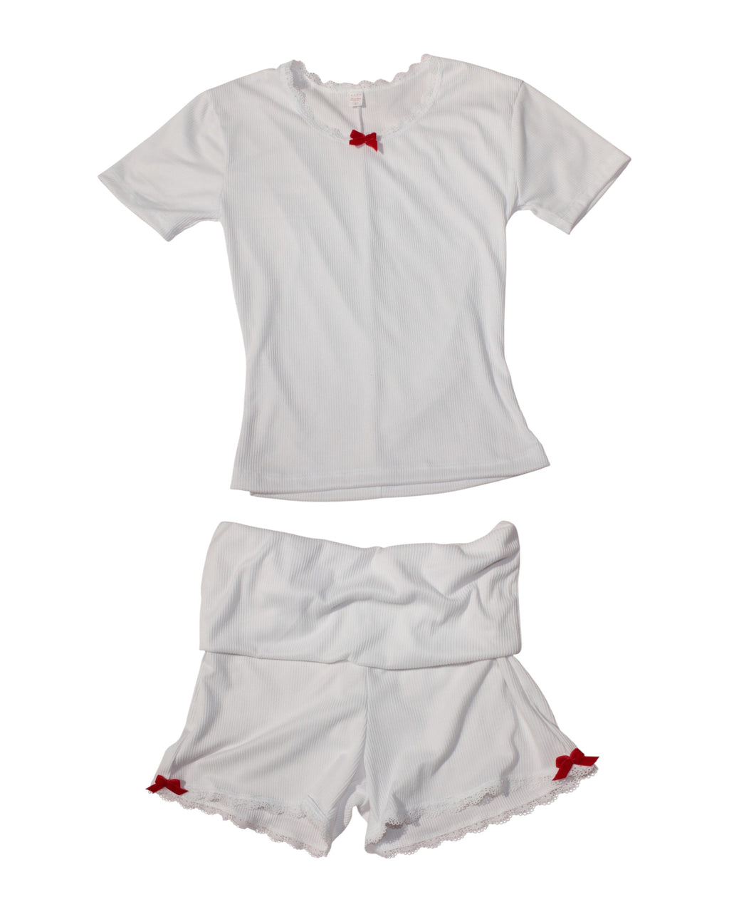 Pijama con pretina plegable de 2 piezas